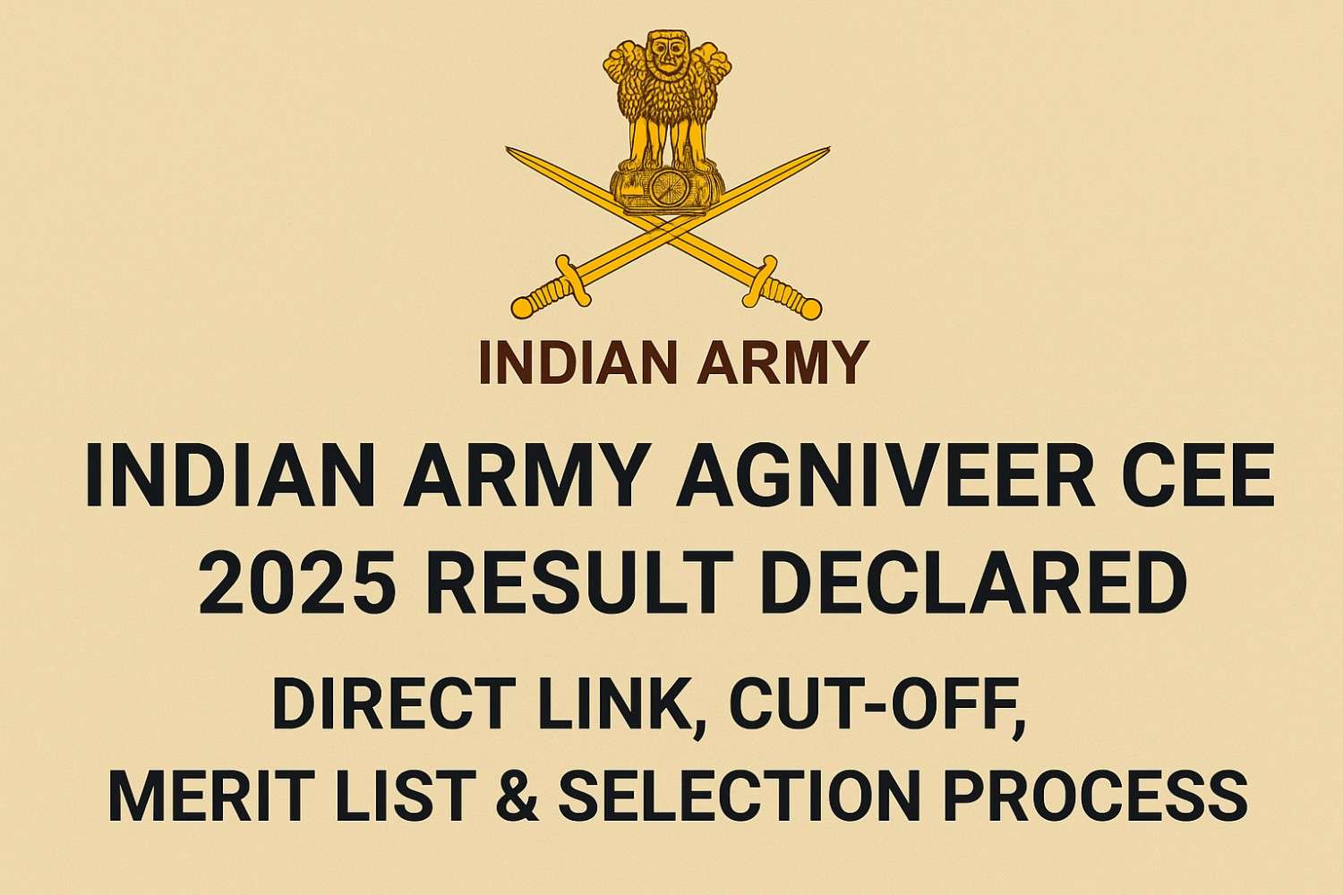 Indian Army Agniveer CEE 2025 Result Download Link and Official Notice