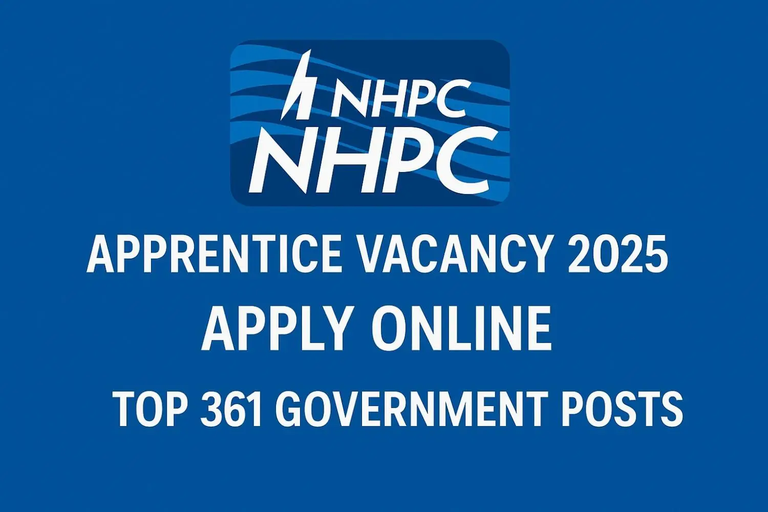 NHPC Apprentice Vacancy 2025 Apply Online