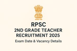 rpsc 2nd grade teacher recruitment 2025 notification image